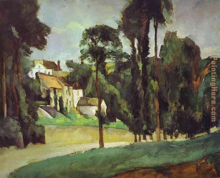 Road at Pontoise painting - Paul Cezanne Road at Pontoise art painting